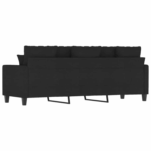 vidaXL 3-Seater Sofa Black 180 cm Fabric