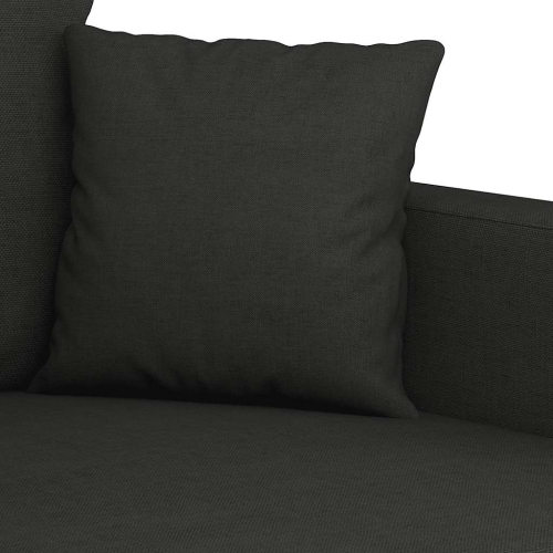 vidaXL 3-Seater Sofa Black 180 cm Fabric