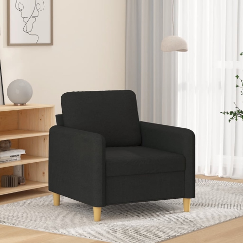 vidaXL Sofa Chair Black 60 cm Fabric