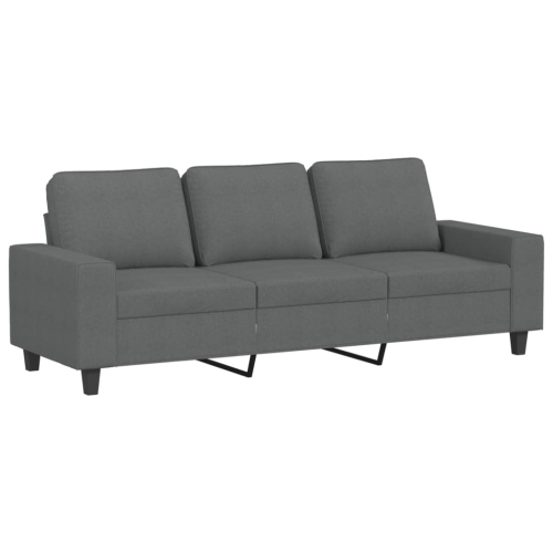 VIDAXL  3-Seater Sofa Dark 180 Cm Fabric In Grey