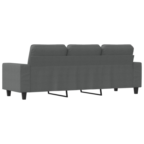 vidaXL 3-Seater Sofa Dark Grey 180 cm Fabric
