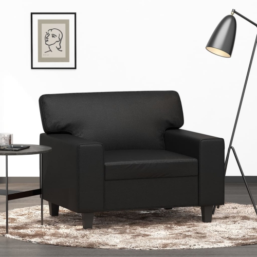 VIDAXL  Sofa Chair Black 60 Cm Faux Leather