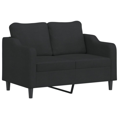 vidaXL 2-Seater Sofa Black 120 cm Fabric