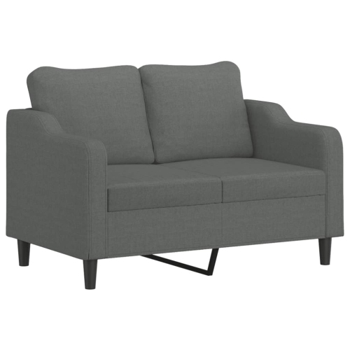 VIDAXL  2-Seater Sofa Dark 120 Cm Fabric In Grey