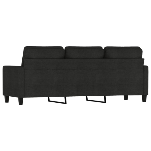vidaXL 3-Seater Sofa Black 180 cm Fabric