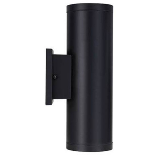 STRAK Up & Down Led Wall Sconce Outdoor Light Fixture 2x9w 2200 Lm, Natural White 4000k, Waterproof, Black-Cetl