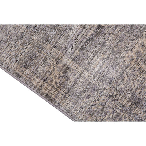 Carpette de 8 x 11 pi Elsa - Gris/Ivoire/Brun