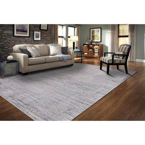 Elina 8' x 11' Area Rug - Grey/Black