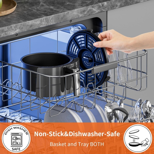 Air Fryer Replacement Basket & Tray for Ninja AF101, 4Qt