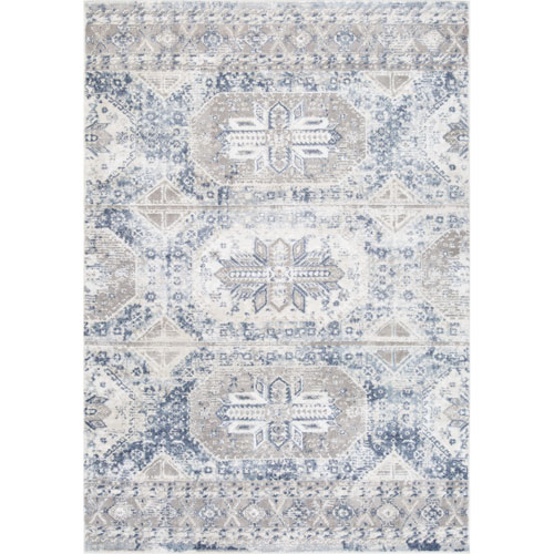 Carpette de 5 x 8 pi Azure Mist - Gris/Bleu
