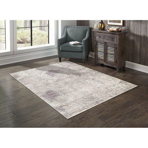 Pearl 5' x 8' Area Rug - White/Beige/Blue