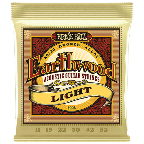 Ernie Ball Earthwood 80 20 Bronze 0.011 0.052 Acoustic Guitar