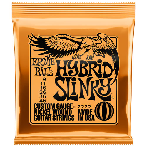 Ernie Ball Hybrid Slinky 0.009 0.046 Nickel Wound Electric