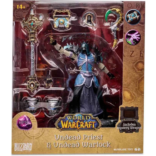 WORLD OF WARCRAFT  7 Inch Static Figure Epic Wave 1 - Undead Priest & Warlock