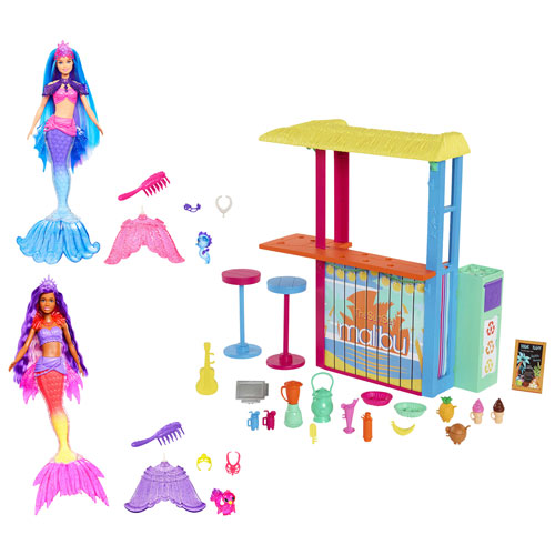 Ensemble de jeu Barbie Loves the Ocean Beach Shack de Mattel