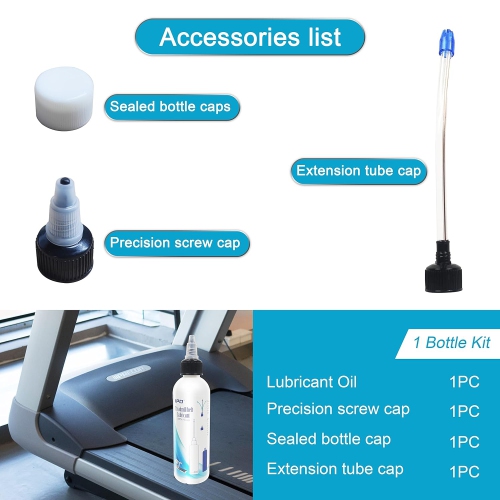 IPO Multi-Purpose Lubricant(4oz Bottle) Treadmill Bicycle Lube 100% Pure Silicone, Acrylic Pouring Oil with Applicator Tube Easy to Use Squeeze for