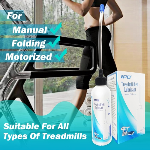 IPO Multi-Purpose Lubricant(4oz Bottle) Treadmill Bicycle Lube 100% Pure Silicone, Acrylic Pouring Oil with Applicator Tube Easy to Use Squeeze for