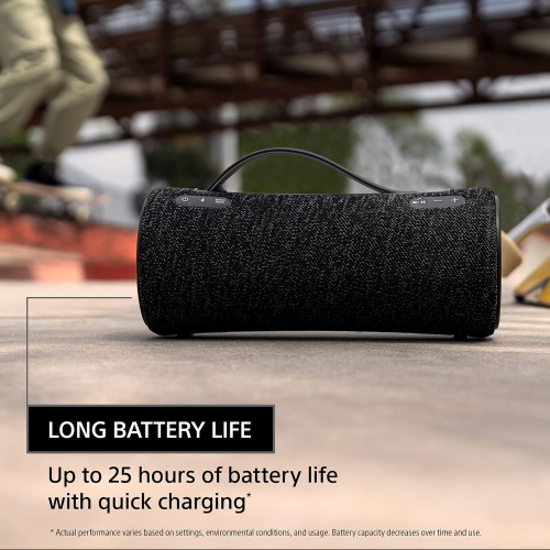 Sony SRS-XG300 X-Series Wireless Portable-Bluetooth Party-Speaker IP67 Waterproof and Dustproof with 25 Hour-Battery and Retractable Handle, Black by SONY - Open Box condition - Image 5