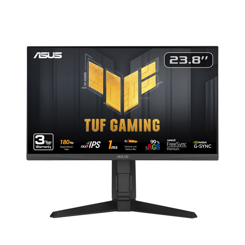 ASUS TUF 23.8" FHD 180Hz 1ms GTG IPS LED G-Sync FreeSync Gaming Monitor
