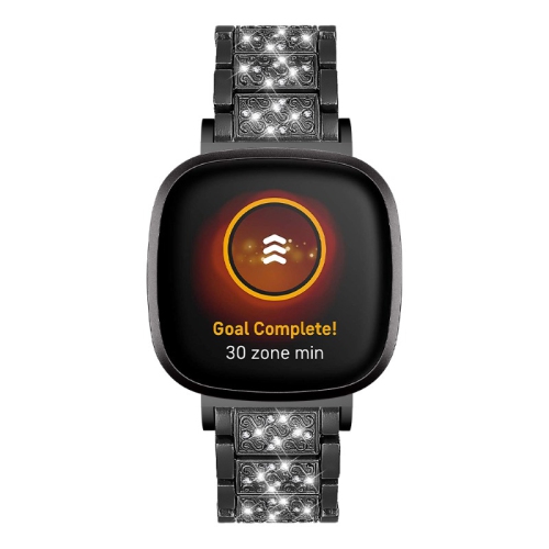 Bracelet de soirée de StrapsCo pour Sense 2 de Fitbit noir