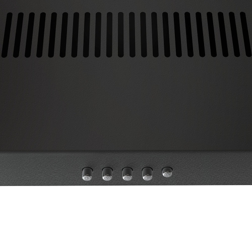 Streamline 30 in. Domenico Ducted Undermount 80 CFM Range Hood in Grit Black with Mesh Filters, Push Button Control, LED Light