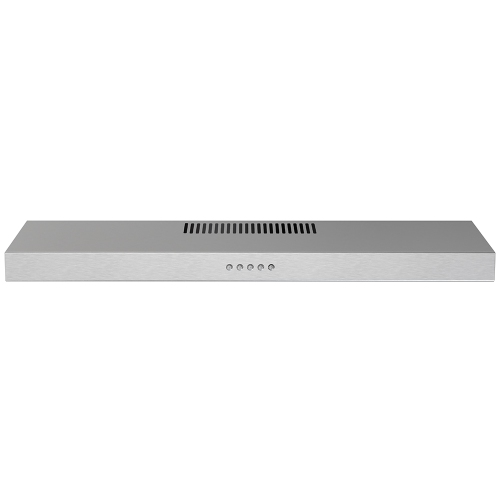 Streamline 30 in. Raffaele Convertible Undermount 80 CFM Range Hood in Brushed Stainless Steel with Mesh Filters, Push Button Control, LED Light
