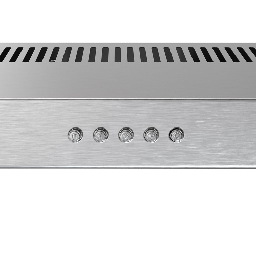 Streamline 30 in. Raffaele Convertible Undermount 80 CFM Range Hood in Brushed Stainless Steel with Mesh Filters, Push Button Control, LED Light