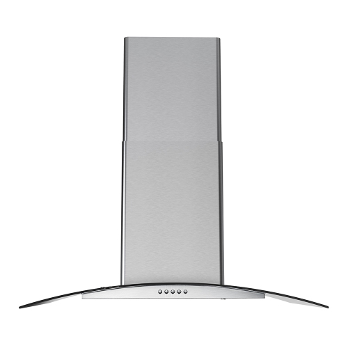 Streamline 30 in. Rubiani Convertible Wall Mount 220 CFM Range Hood in Brushed Stainless Steel with Baffle Filters, Push Button Control, LED Lights