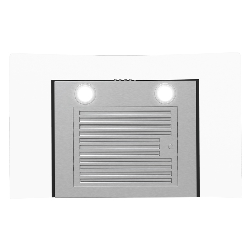 Streamline 30 in. Rubiani Convertible Wall Mount 220 CFM Range Hood in Brushed Stainless Steel with Baffle Filters, Push Button Control, LED Lights