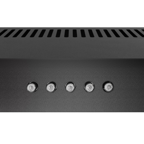 Streamline 30 in. Cosenza Convertible Undermount 80 CFM Range Hood in Grit Black with Mesh Filters, Push Button Control, LED Light