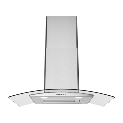 STREAMLINE  30 In. Girardi Ducted Wall Mount 220 Cfm Range Hood In Brushed Stainless Steel With Baffle Filters, Push Button Control, Led Lights