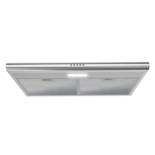 Streamline 30 in. Moncalieri Ductless Undermount 80 CFM Range Hood in Brushed Stainless Steel with Mesh Filters, Push Button Control, LED Light