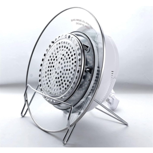 Air Fryer, 12L Turbo Convection Oven Electric Hot Air Fryers Roaster Steamer Transparent Glass Air Fryer 360° Heating Low Fat Kitchen Cooker f