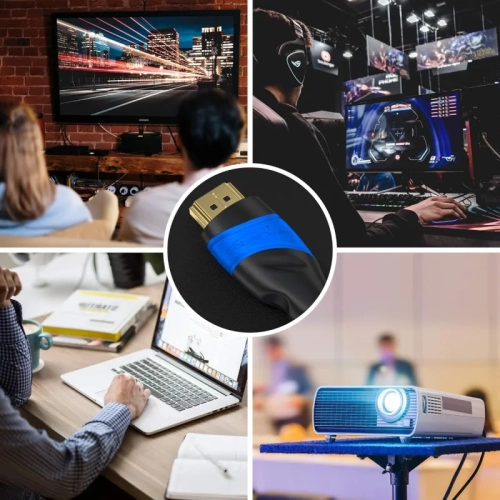 High-Speed HDMI Cable 8K/4K – 0.8ft with A.I.S Shielding – Supports PS5, Xbox, Switch – Designed in Germany