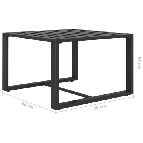 vidaXL Coffee Table Aluminium Anthracite