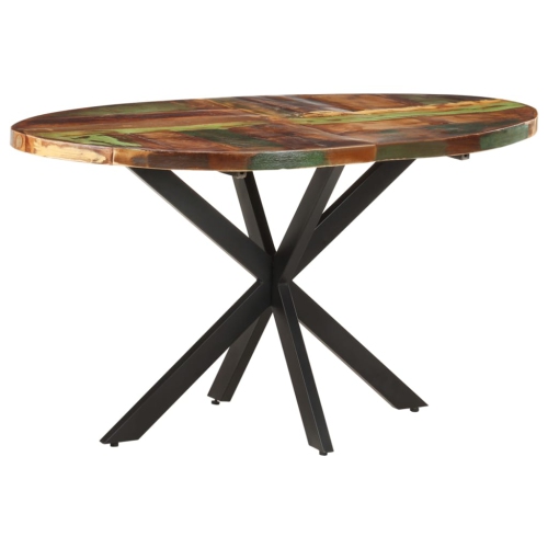 vidaXL Dining Table 140x80x75 cm Solid Reclaimed Wood