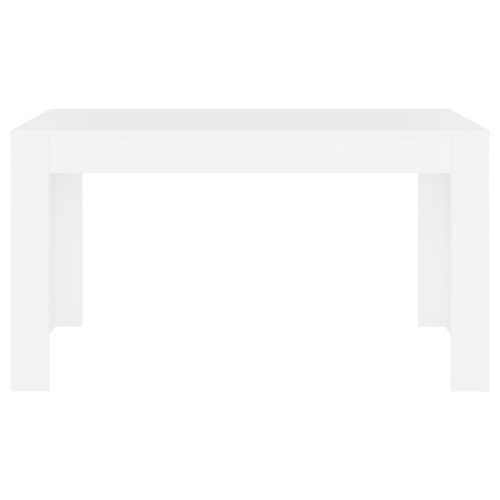 vidaXL Dining Table White 55.1"x29.3"x30" Chipboard