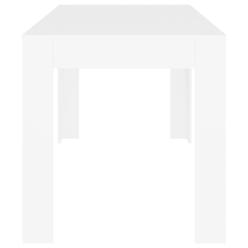 vidaXL Dining Table White 55.1"x29.3"x30" Chipboard