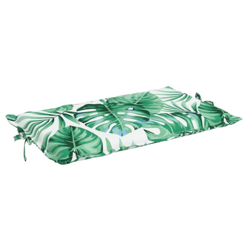 vidaXL Sun Lounger Cushion Leaf Pattern Oxford Fabric