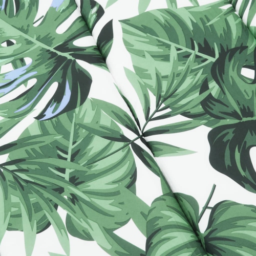 vidaXL Sun Lounger Cushion Leaf Pattern Oxford Fabric