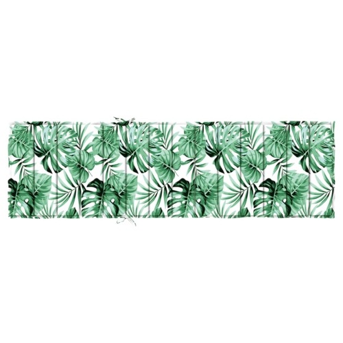 vidaXL Sun Lounger Cushion Leaf Pattern Oxford Fabric