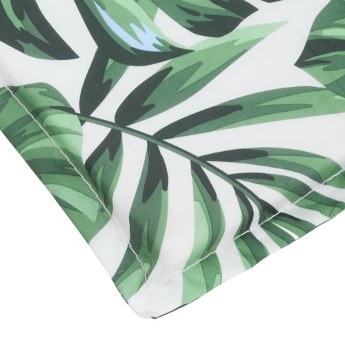 vidaXL Sun Lounger Cushion Leaf Pattern Oxford Fabric