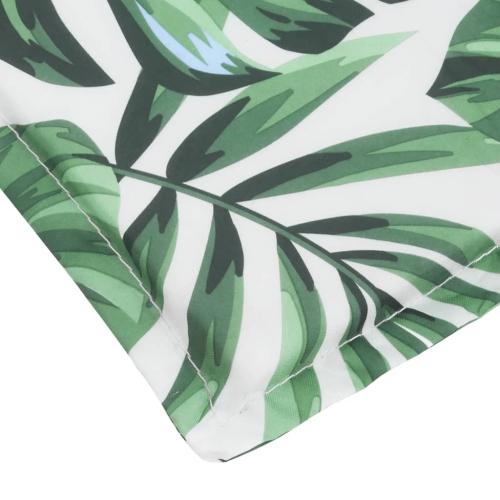 vidaXL Sun Lounger Cushion Leaf Pattern Oxford Fabric