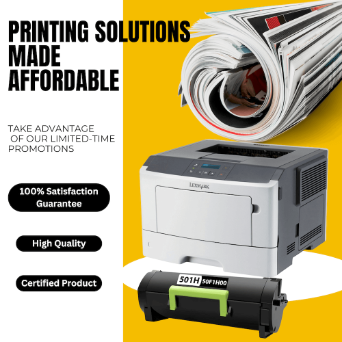 Compatible Lexmark 50F1H00, 501H Toner Cartridge For MS310d, MS312, MS315, MS410, MS415, MS510, MS610 - 5K