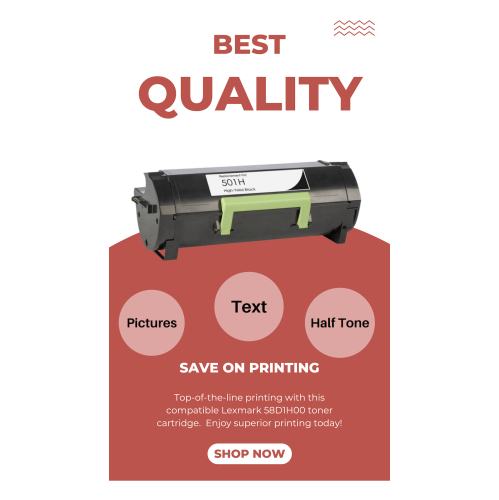 Compatible Lexmark 50F1H00, 501H Toner Cartridge For MS310d, MS312, MS315, MS410, MS415, MS510, MS610 - 5K