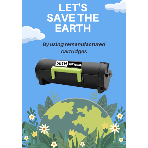 Compatible Lexmark 50F1H00, 501H Toner Cartridge For MS310d, MS312, MS315, MS410, MS415, MS510, MS610 - 5K