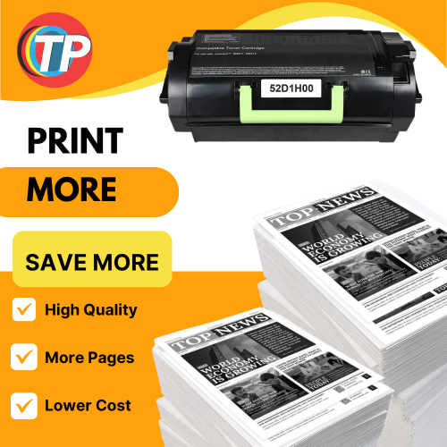 Compatible Lexmark 52D1H00, 521H Toner Cartridge For MS710, MS810, MS711, MS811, MS812, 25000 Pages