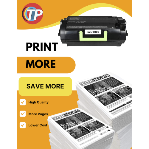 Compatible Lexmark 52D1H00, 521H Toner Cartridge For MS710, MS810, MS711, MS811, MS812, 25000 Pages