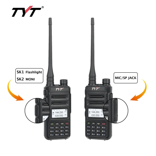 TH-UV88 Handheld VHF/UHF Dual Band Analog Two Way Radio, Analog Walkie Talkie