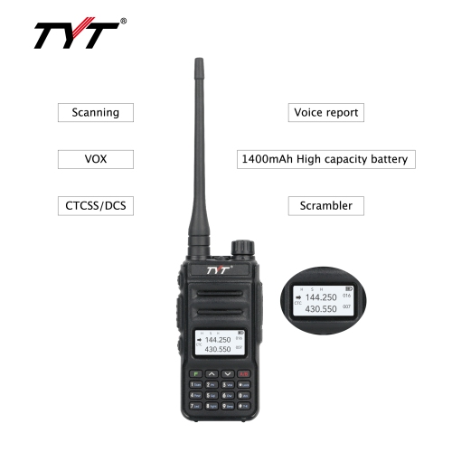 TH-UV88 Handheld VHF/UHF Dual Band Analog Two Way Radio, Analog Walkie Talkie